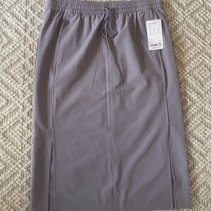 Athleta Light Purple/Gray Midi Skirt